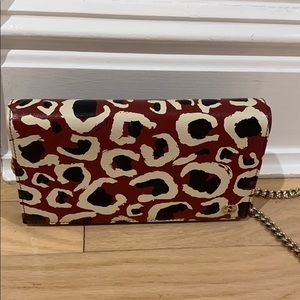 Leopard Betty Wallet on a Chain